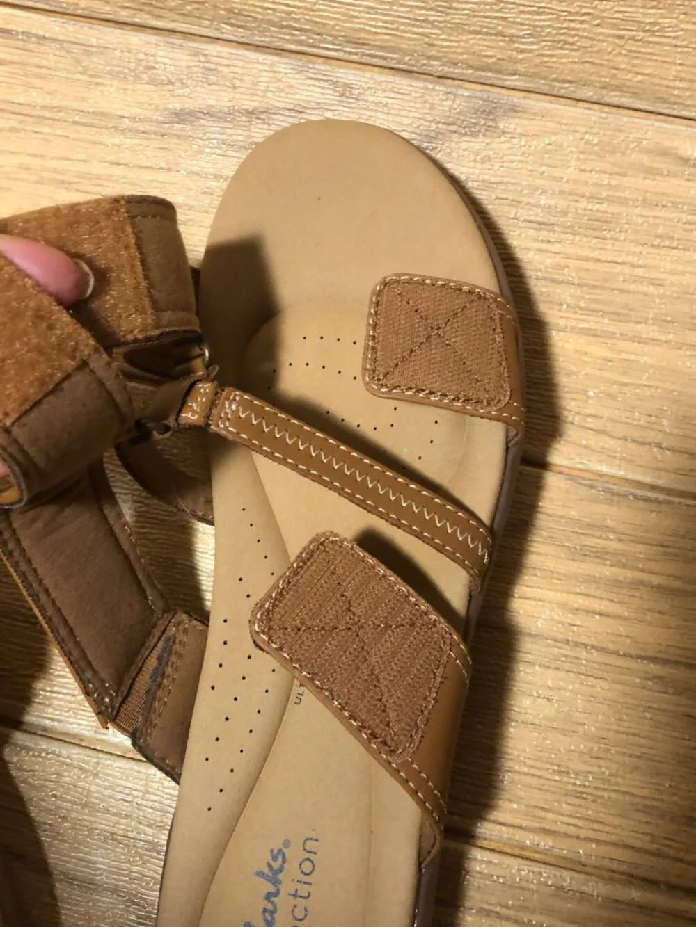 Clarks collection women brown slip on sandals, 11